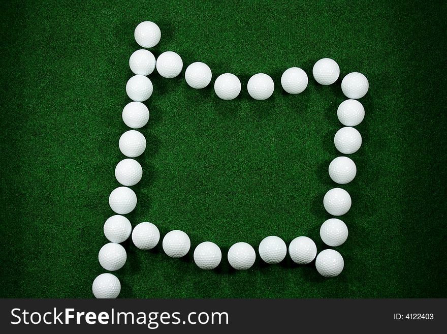 Golfballs as a flag could be used as message area