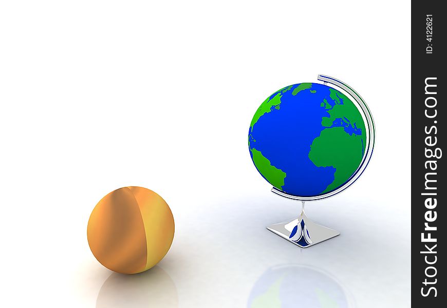 3d earth globe