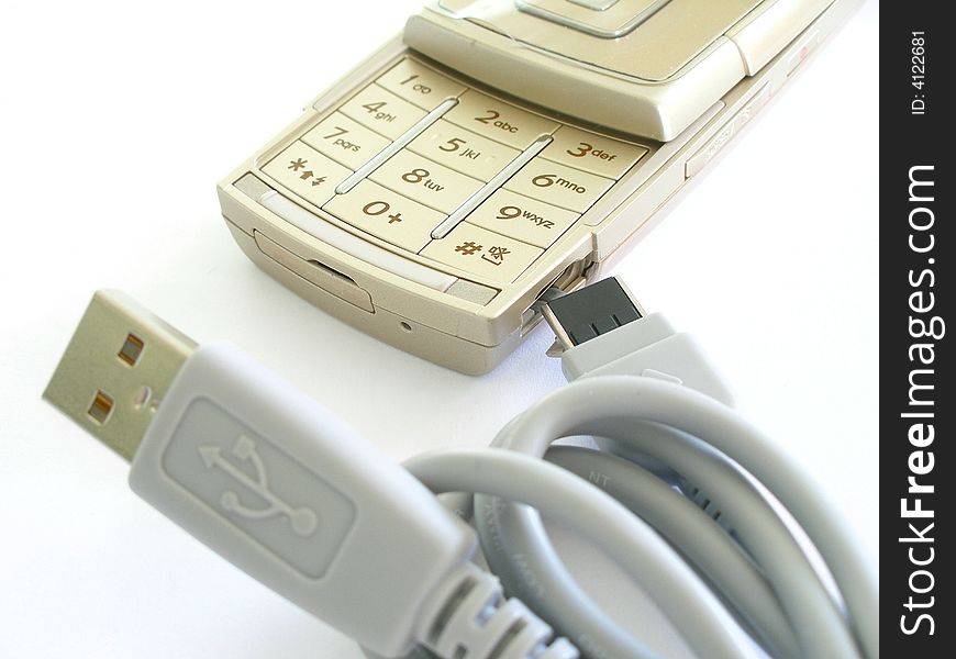cellular phone and usb cable