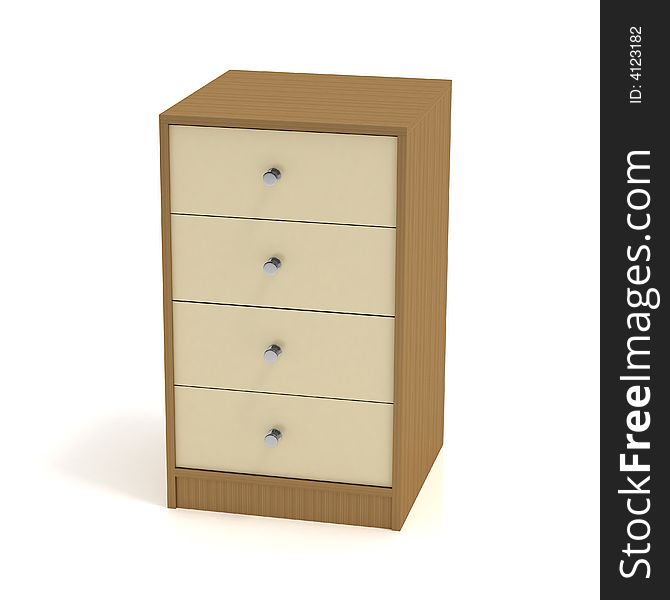 Light-dark Drawer Pedestal