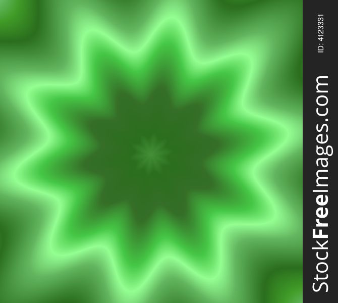 Green background - computer generated image