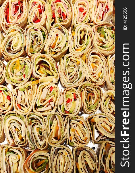 A plate full of mexican finger foods