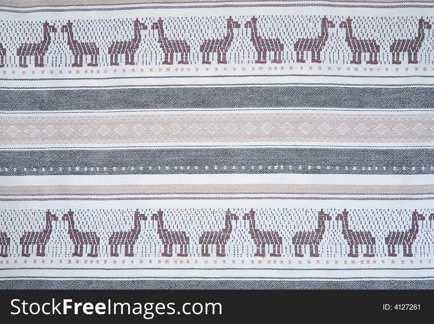 The horse mosaic textile texture