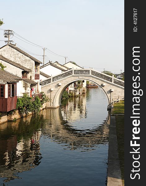 Grand canal bridge in Jiangshu Province, China. Grand canal bridge in Jiangshu Province, China