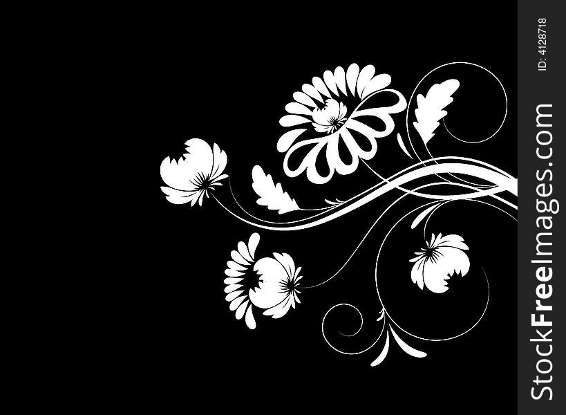 Abstract Floral Background