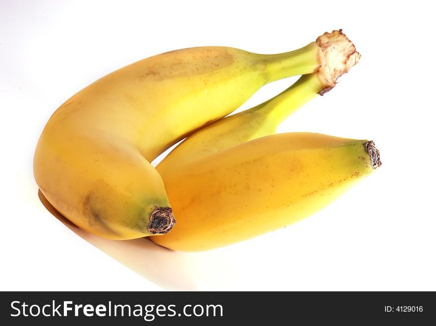 Fresh tasty bananas on white background. Fresh tasty bananas on white background