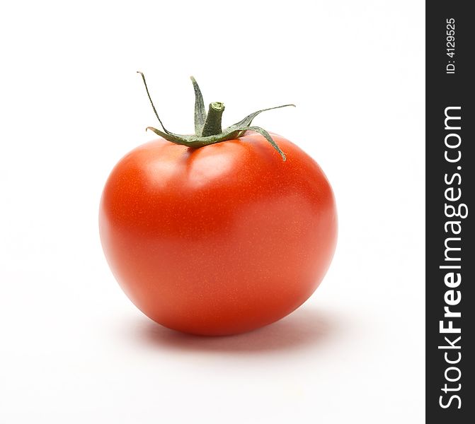 Red Tomato isolated on white background