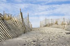 Sand Dunes And Fence Stock Images Sand Dunes And Fence Stock Images
