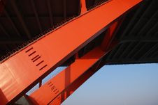 Crimson Curves In The Blue Sky Stock Image Crimson Curves In The Blue Sky Stock Image