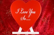 Valentine Message Stock Photos