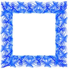 Blue Frame Royalty Free Stock Photography Blue Frame Royalty Free Stock Photography