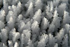 Ice Crystals In The Snow Royalty Free Stock Photography