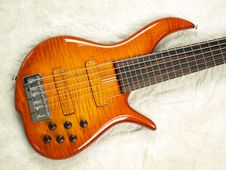Bass Guitar Honey Color Body 1 Royalty Free Stock Photo Bass Guitar Honey Color Body 1 Royalty Free Stock Photo