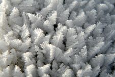 Ice Crystals In The Snow Royalty Free Stock Image