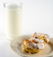Milk And Danish Stock Photos Milk And Danish Stock Photos