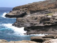 Southern Coast Of Oahu Stock Photo