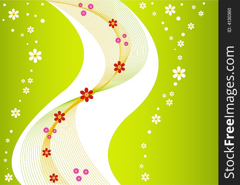 Floral Vector Design Background