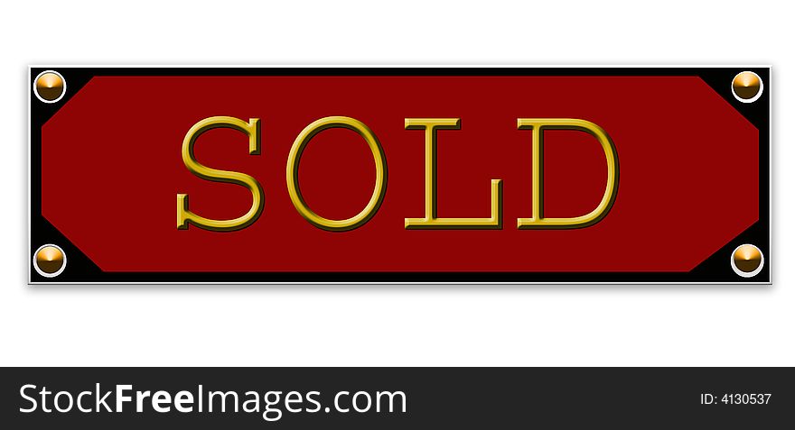 Sold tag