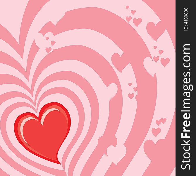 Hearts Background (vector or XXL jpeg image). Hearts Background (vector or XXL jpeg image)