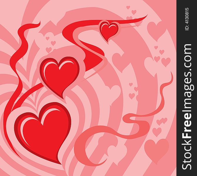 Hearts Background (vector or XXL jpeg image). Hearts Background (vector or XXL jpeg image)