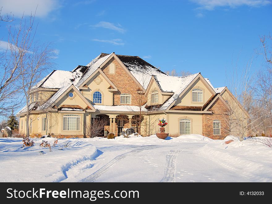 Luxury home in the Winter