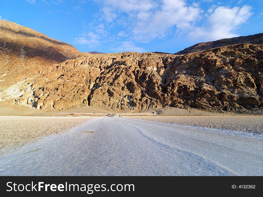 Bad Water Basin at Death Valley National Park in California. Bad Water Basin at Death Valley National Park in California