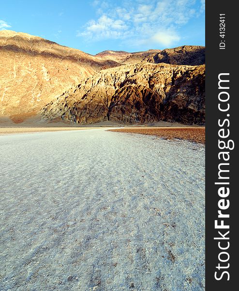 Bad Water Basin at Death Valley National Park in California. Bad Water Basin at Death Valley National Park in California