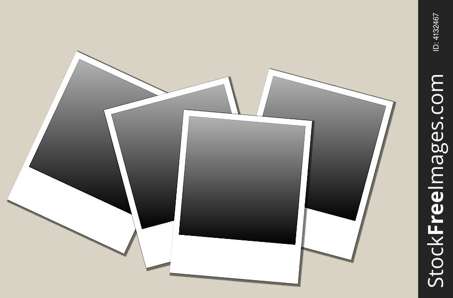 Polaroid blank instant photo frames. Polaroid blank instant photo frames