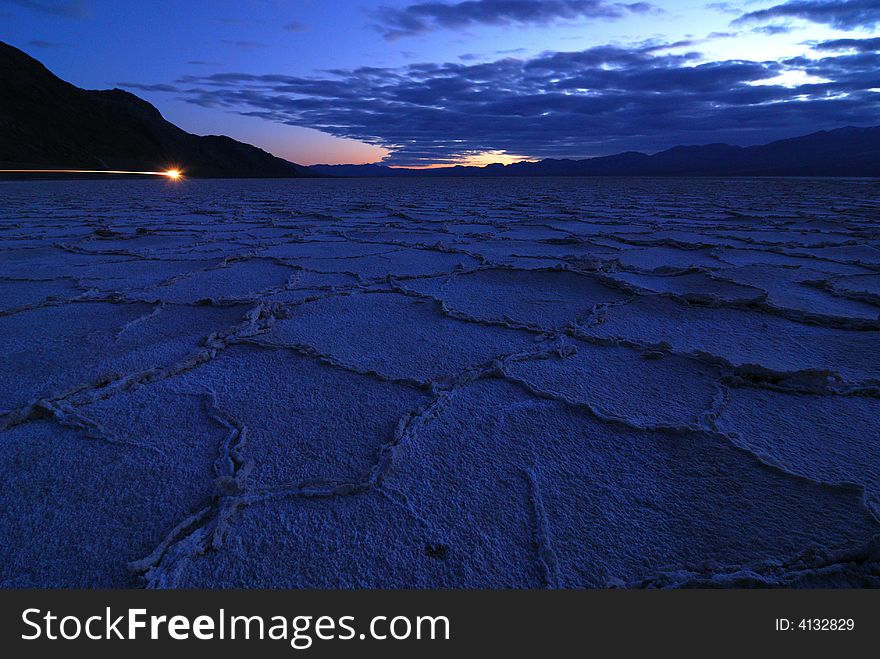 Bad Water Basin at Death Valley National Park in California. Bad Water Basin at Death Valley National Park in California