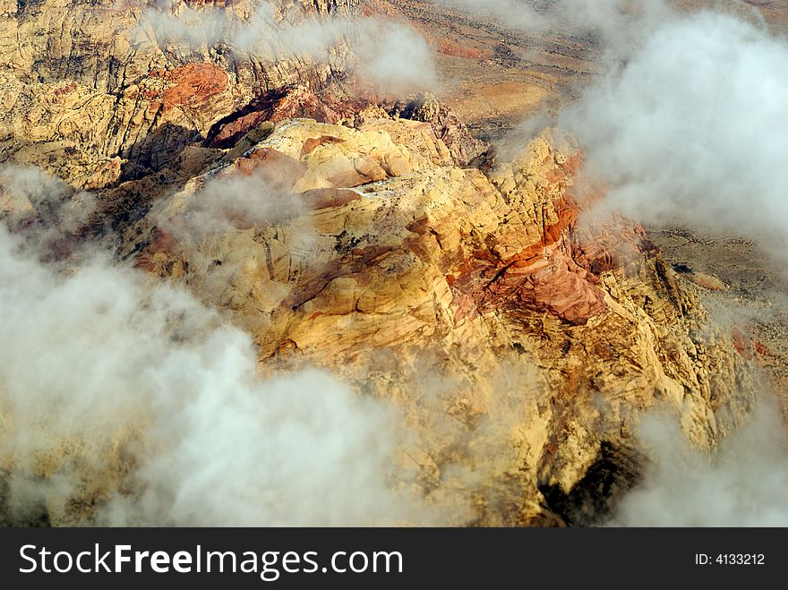 Aerial View of Red Rock Canyon near Las Vegas. Aerial View of Red Rock Canyon near Las Vegas