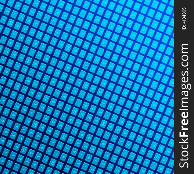 Digital bites and bytes blue background with numbers. Digital bites and bytes blue background with numbers