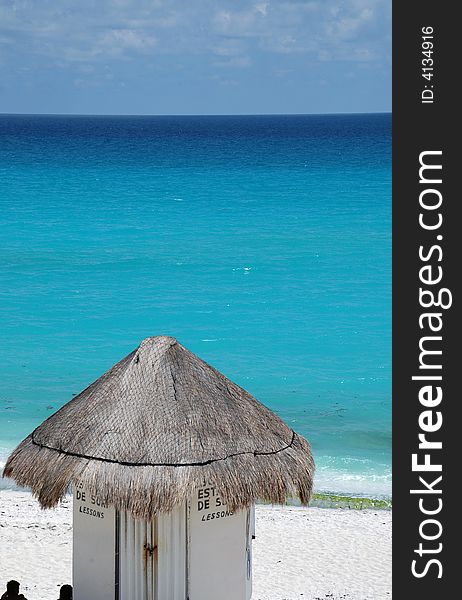 Beach Hut On The Mayan Riviera