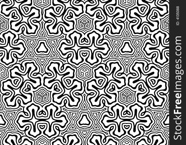 Abstract seamless black-and-white pattern - graphic illustration. Abstract seamless black-and-white pattern - graphic illustration