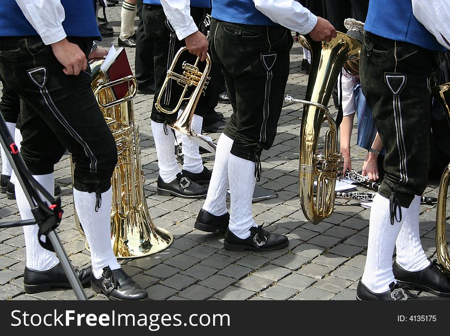 resting musicians with musical instruments. resting musicians with musical instruments