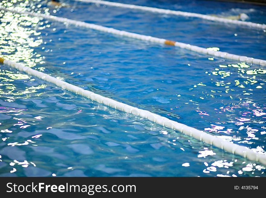 Water in the swimming pool