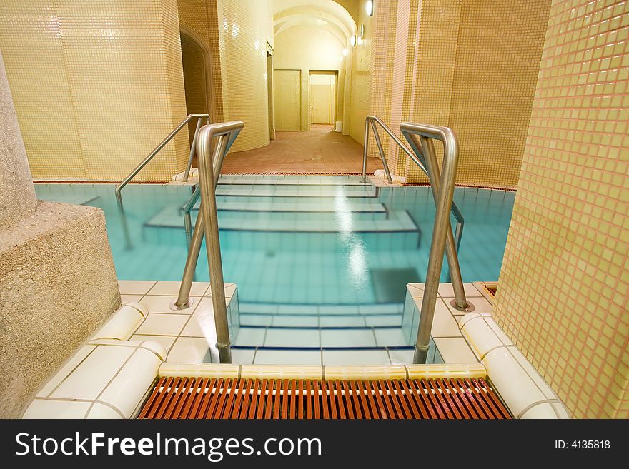 Swimming pool in the public baths