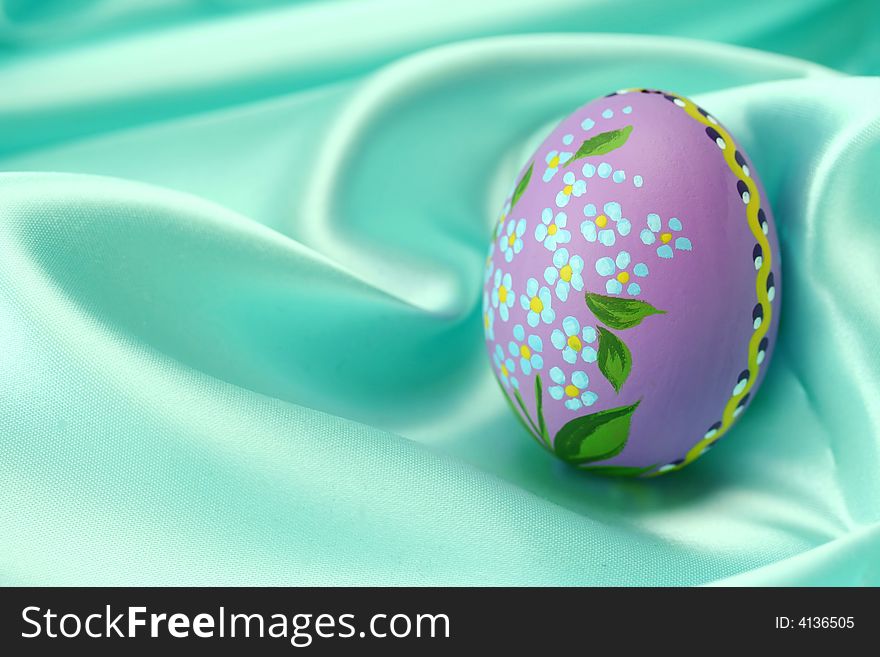 Easter Egg - Lila On Turquoise