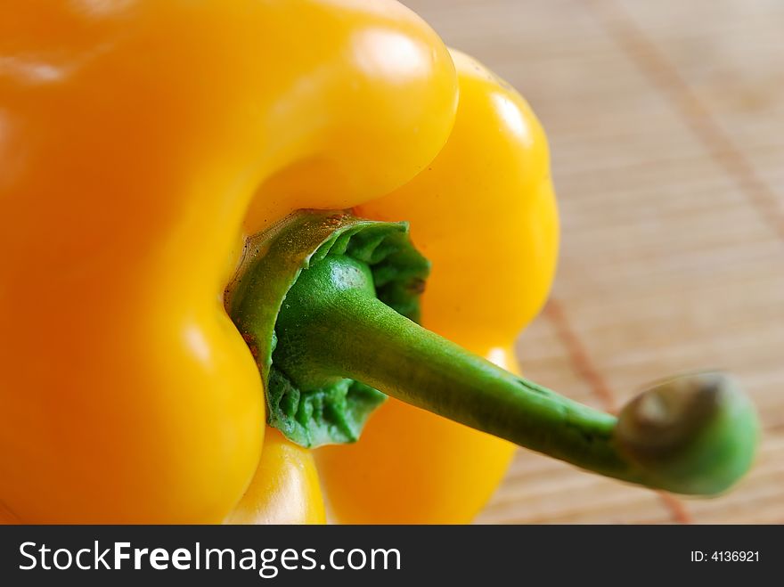 Yellow nice fresh bell peppers
