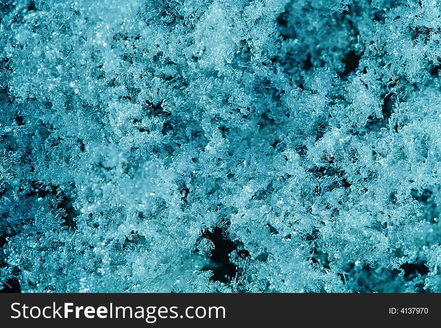 Blue Ice Crystal Background