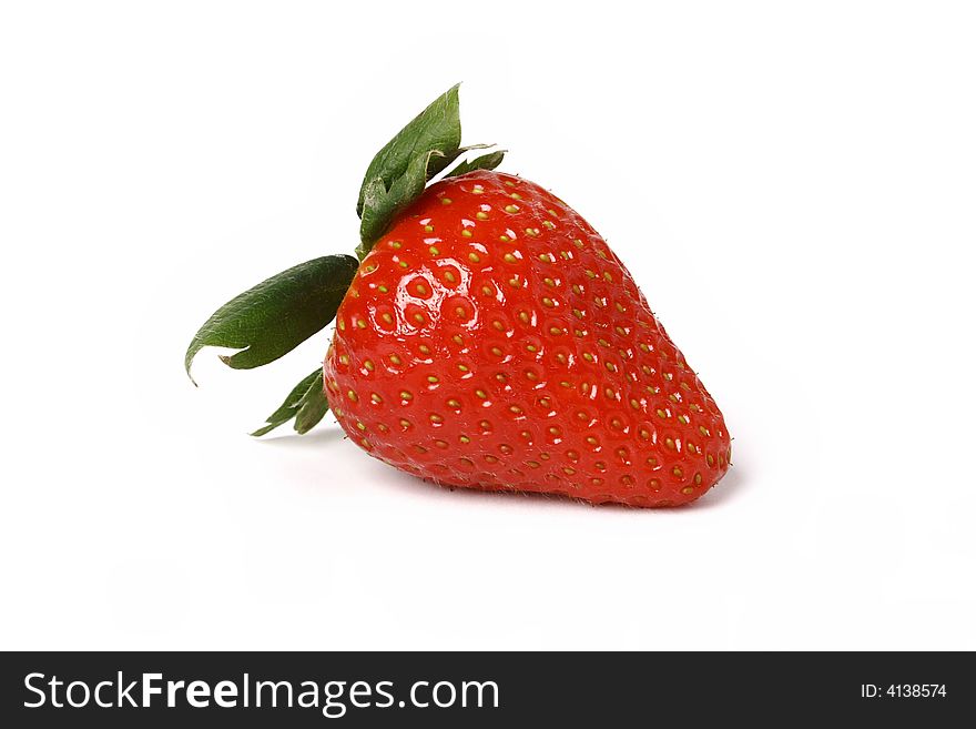 Delicious strawberry isolated on white background