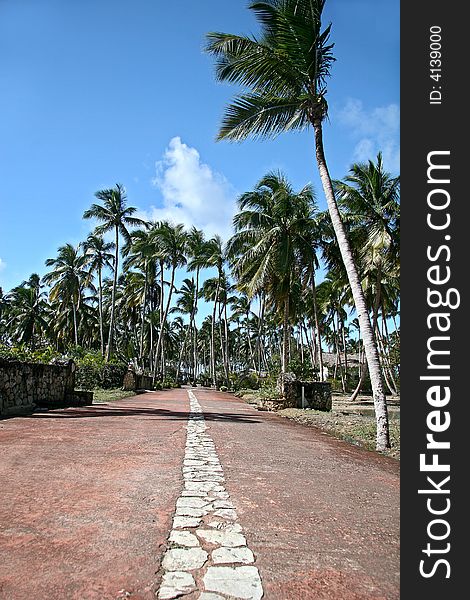 Hot Summer Day In Dominican Republic. Hot Summer Day In Dominican Republic