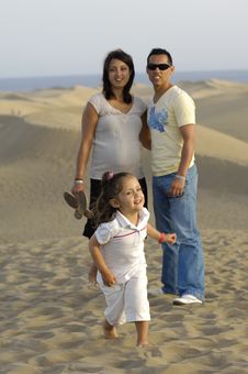 Happy Family On Vacation Stock Photography Happy Family On Vacation Stock Photography
