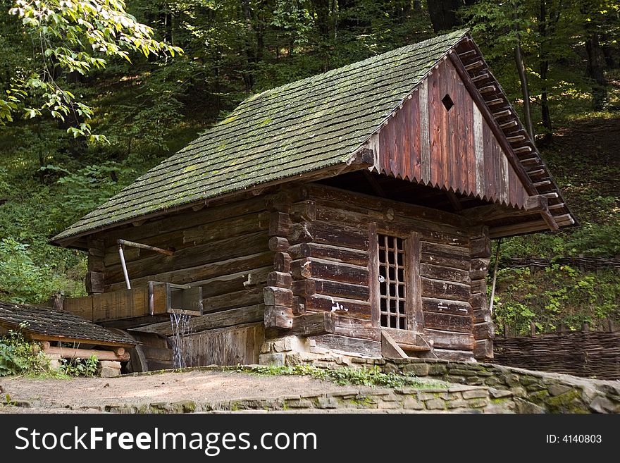 Old-fashion Flemish watermill in Poland. Old-fashion Flemish watermill in Poland