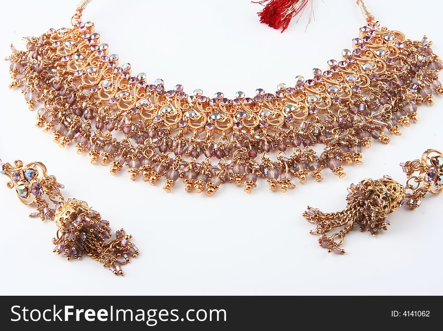 Indian nice golden jewellery in stock