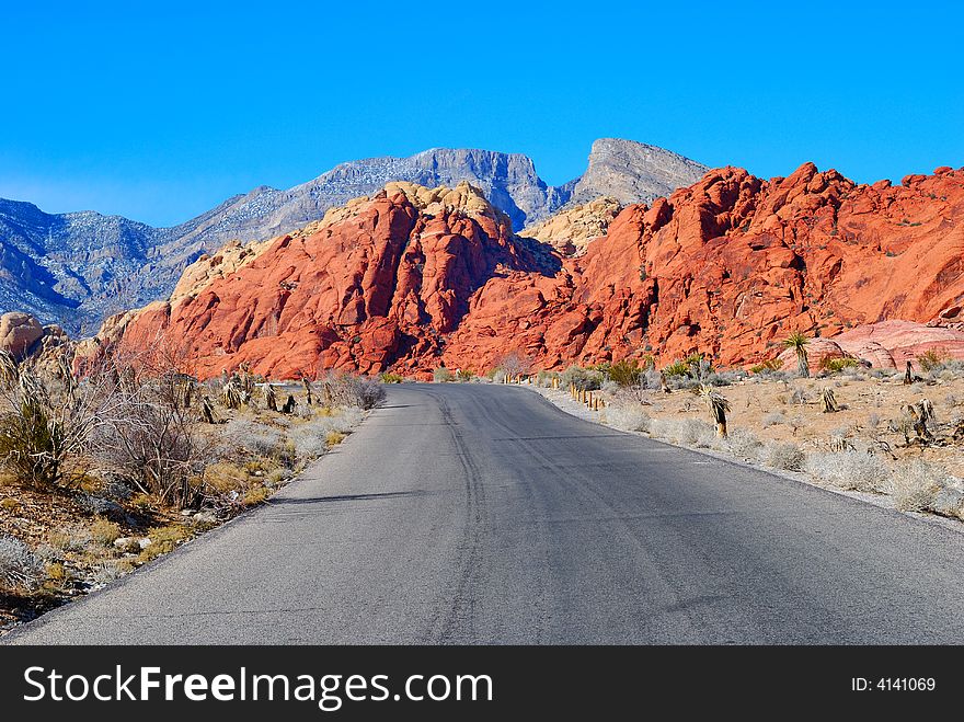 Road In The Red Rock Canyon