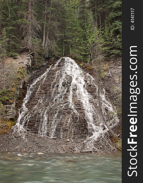 Maligne Canyon Waterfall