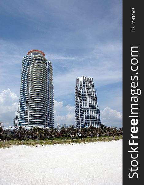 View of South Beach High Rise Condominiums near Beach