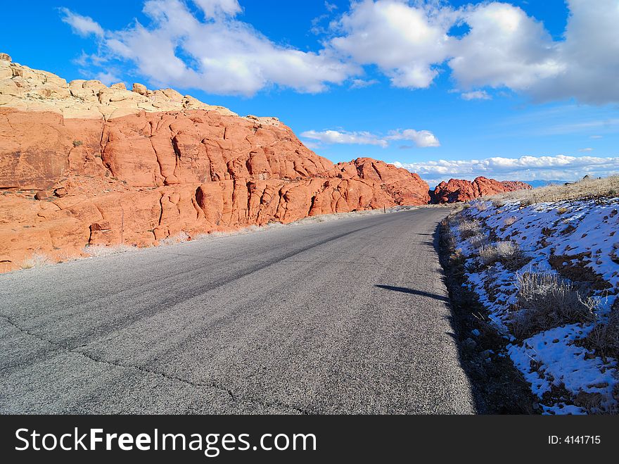 View Of The Red Rock Road