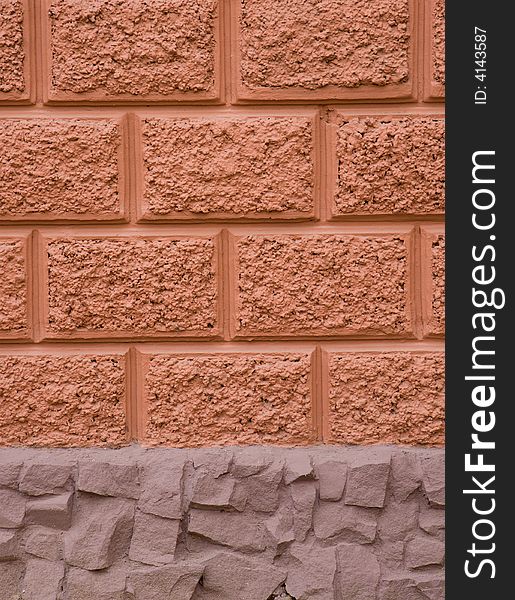 Texture of old classic building brick wall