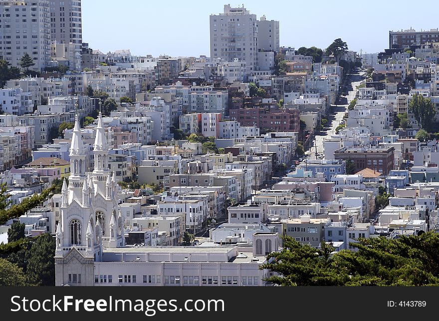 San Francisco from Telegraph Hill. San Francisco from Telegraph Hill